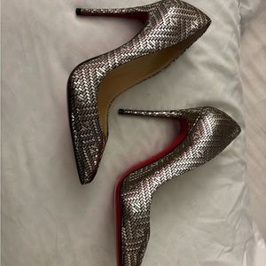 Elegant Silver High Heels